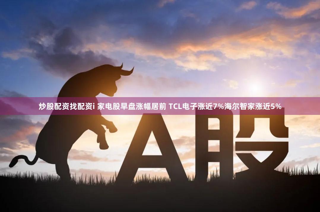 炒股配资找配资i 家电股早盘涨幅居前 TCL电子涨近7%海尔智家涨近5%